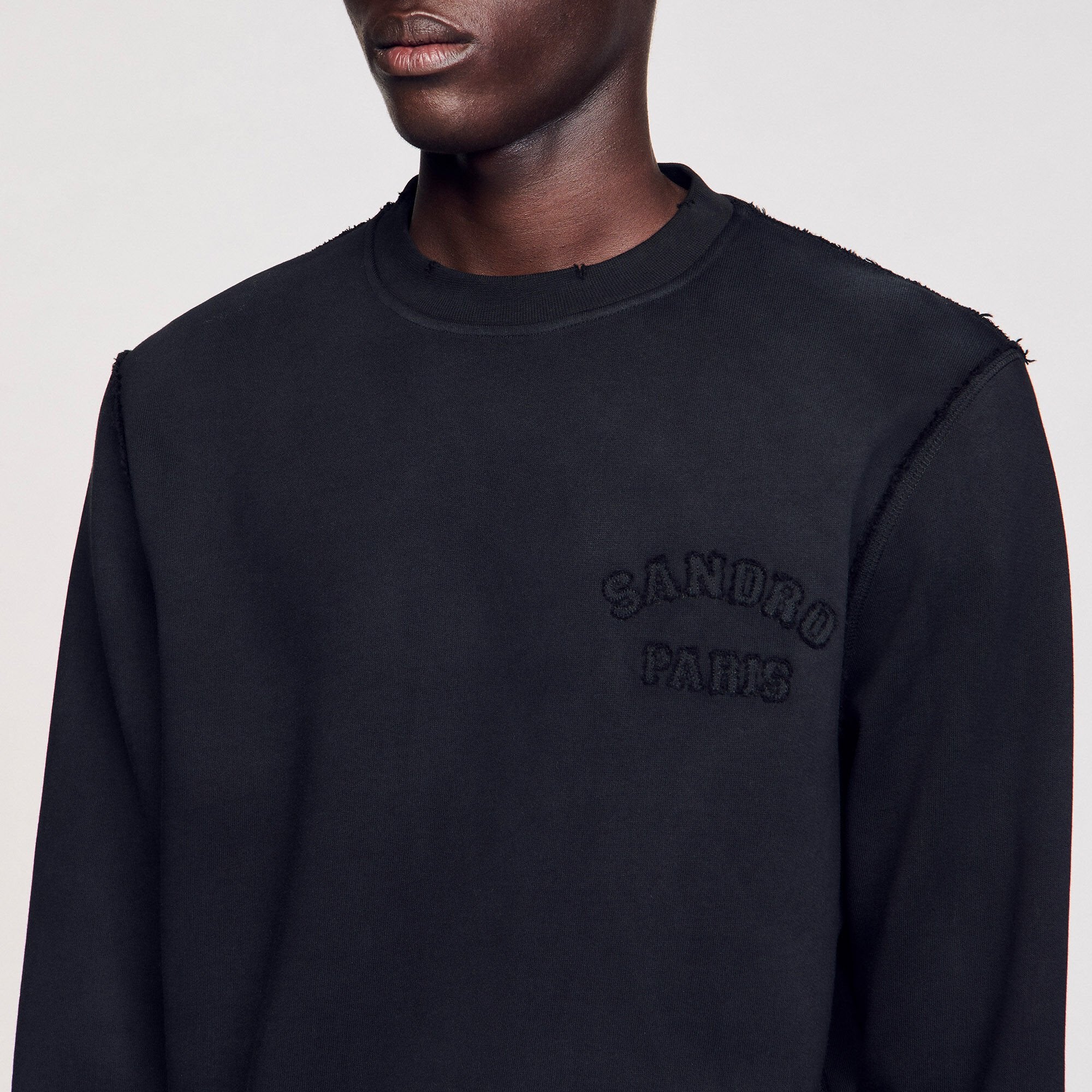 Sandro / Patch sweatshirt Black