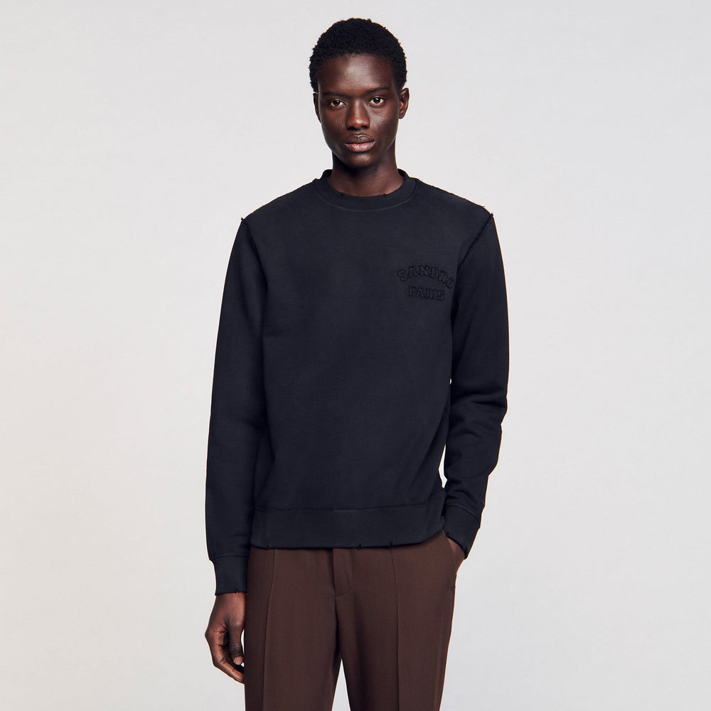 Sandro / Patch sweatshirt Black