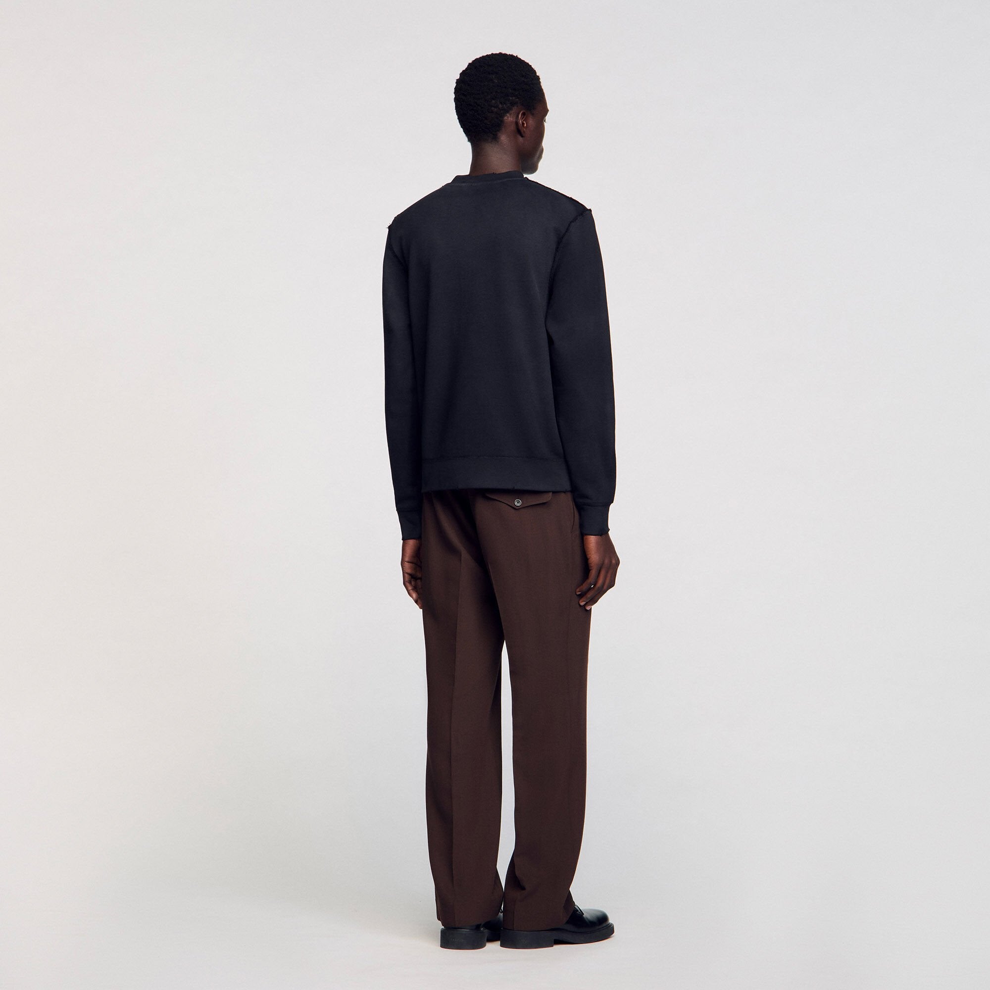 Sandro / Patch sweatshirt Black