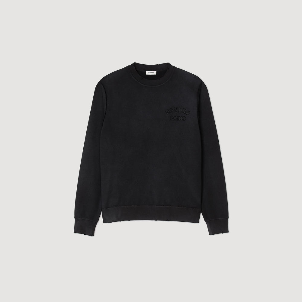 Sandro / Patch sweatshirt Black