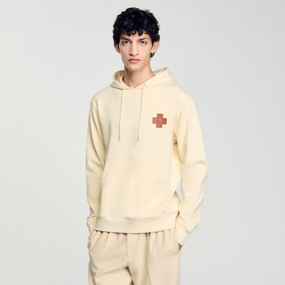 Sandro / Square Cross sweatshirt Oats
