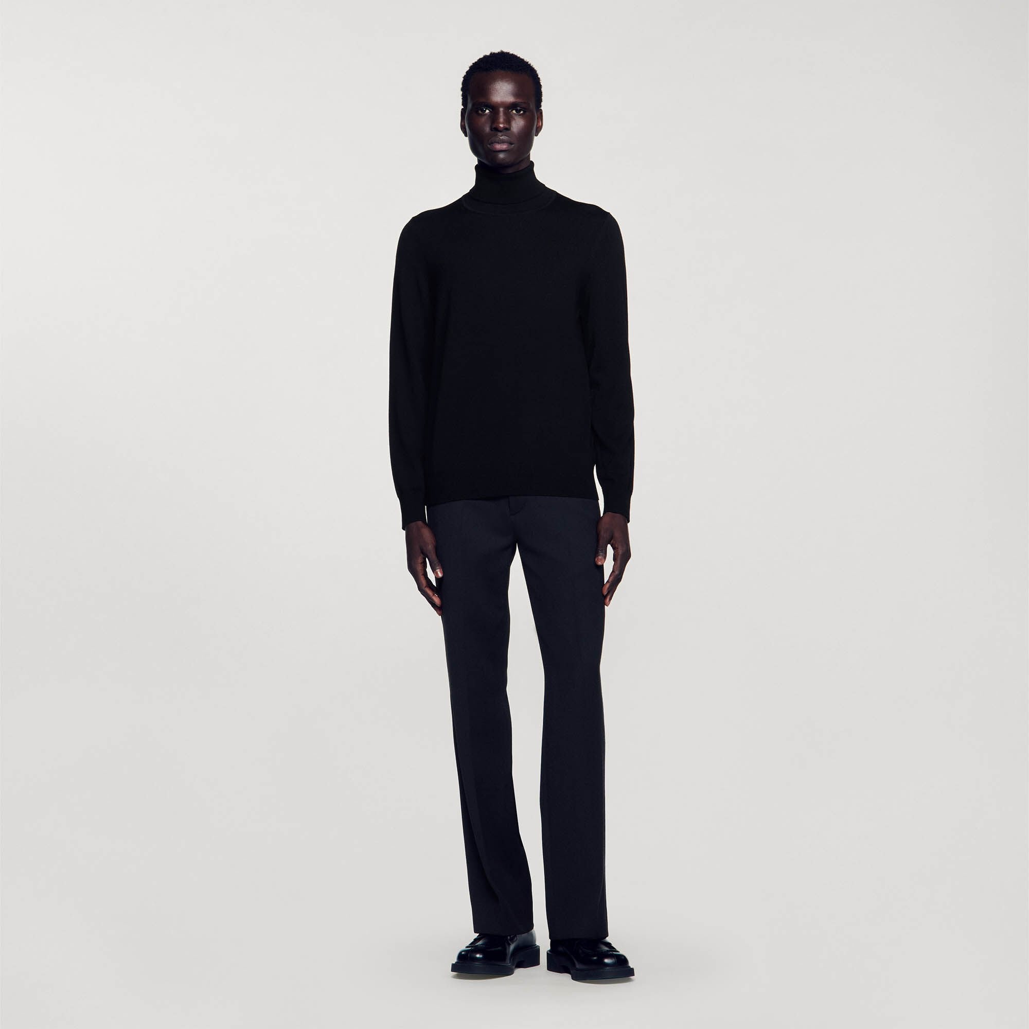 Sandro / Turtleneck wool sweater Black