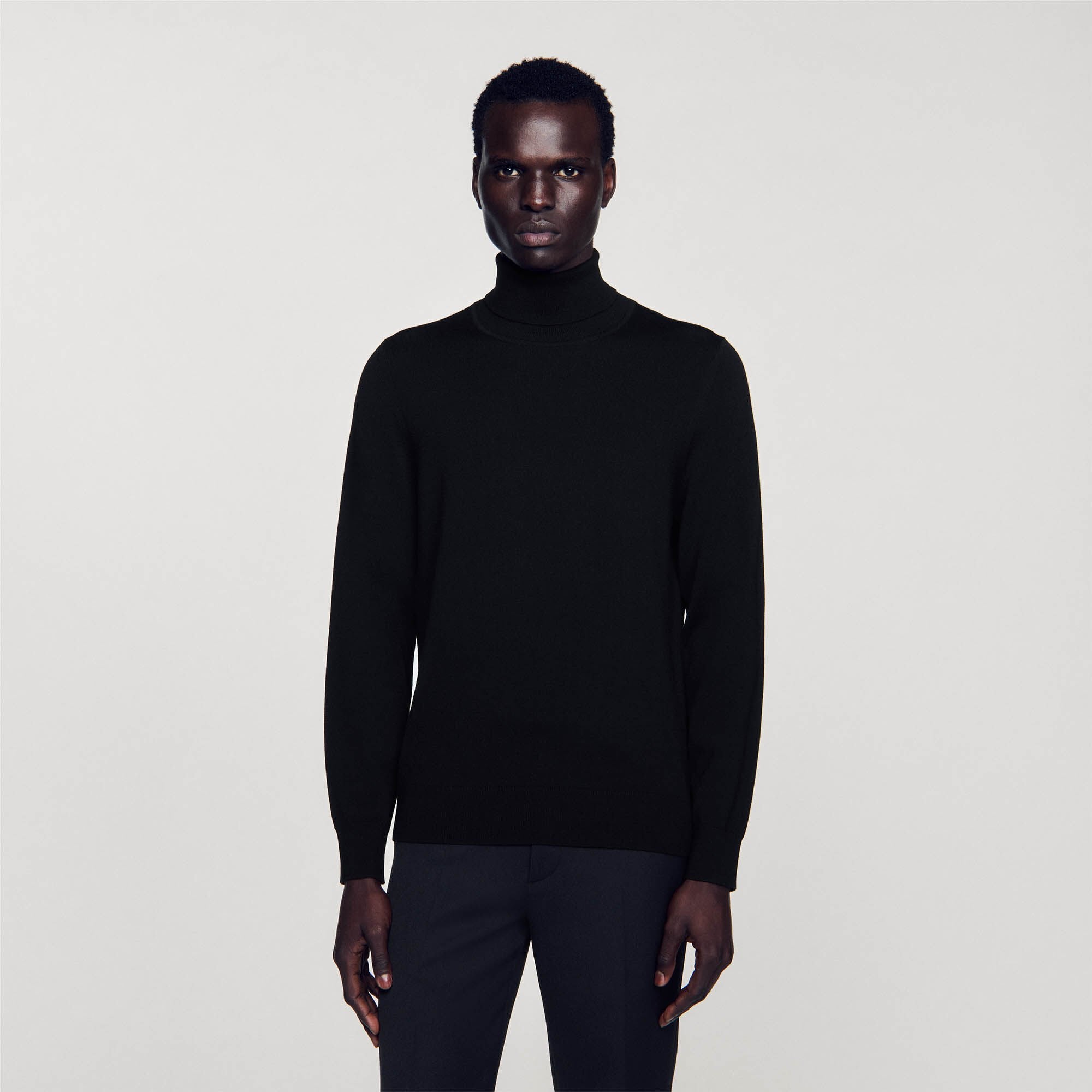 Sandro / Turtleneck wool sweater Black