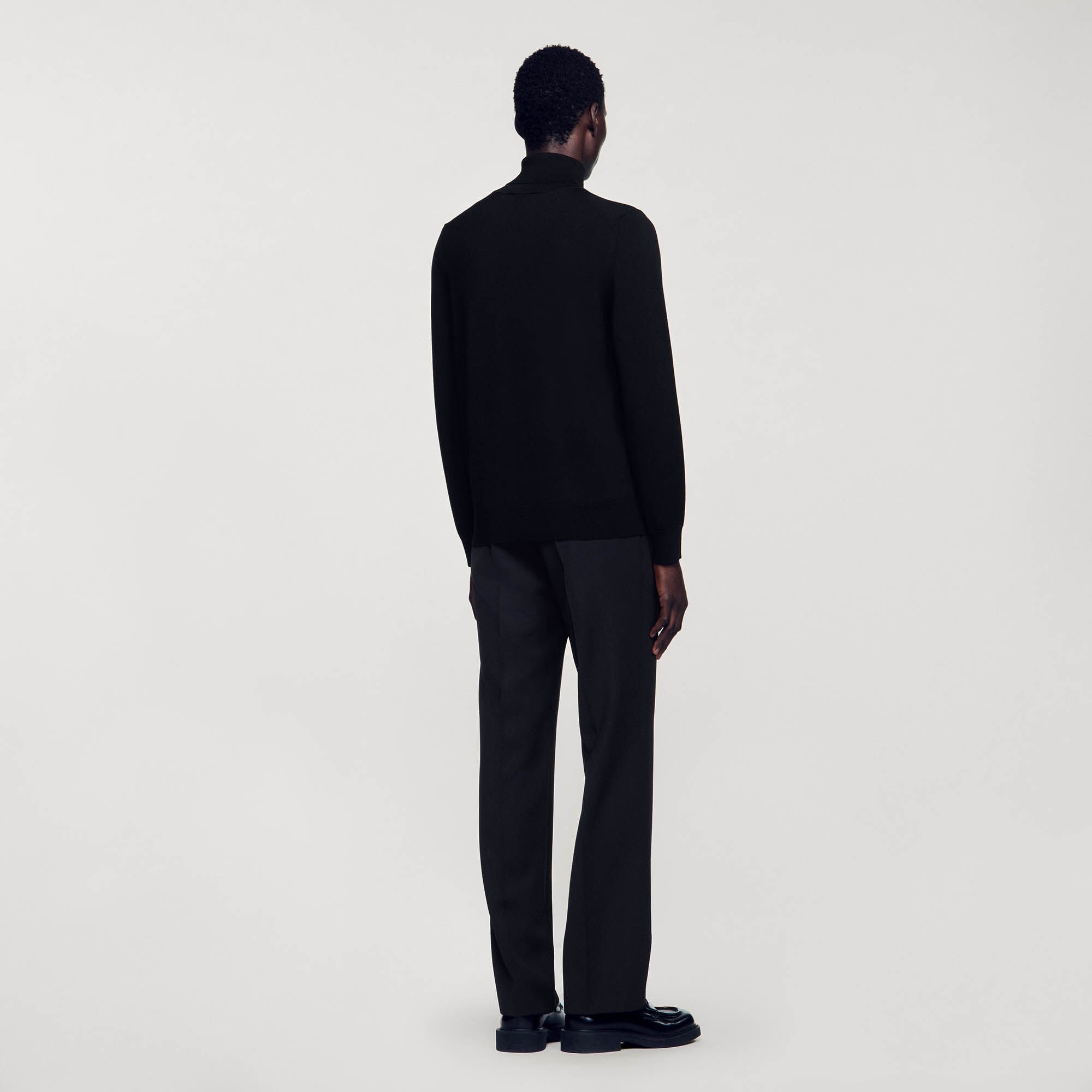 Sandro / Turtleneck wool sweater Black