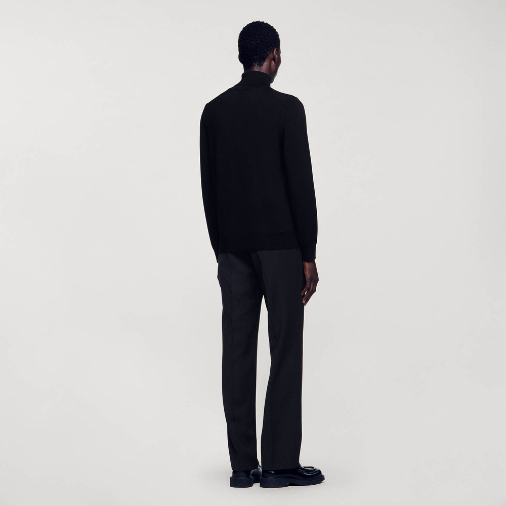 Sandro / Turtleneck wool sweater Black