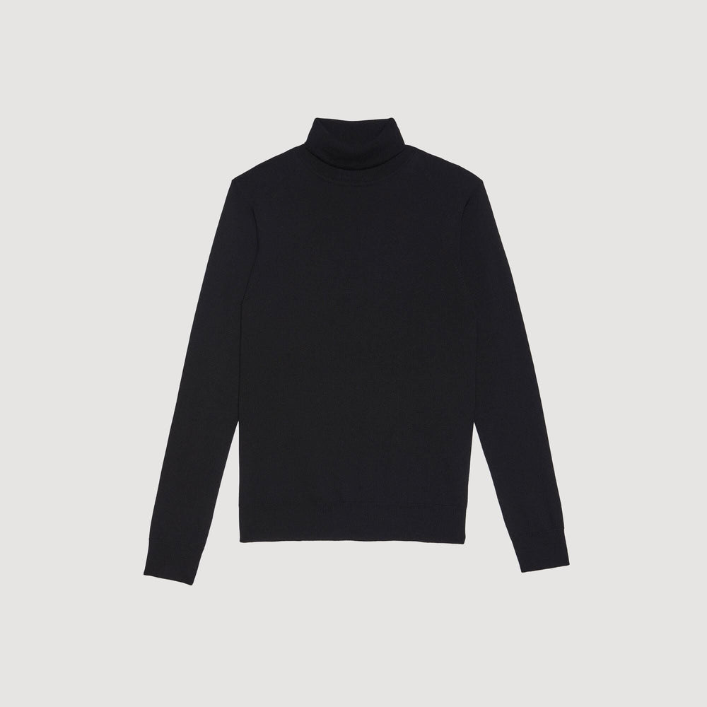 Sandro / Turtleneck wool sweater Black