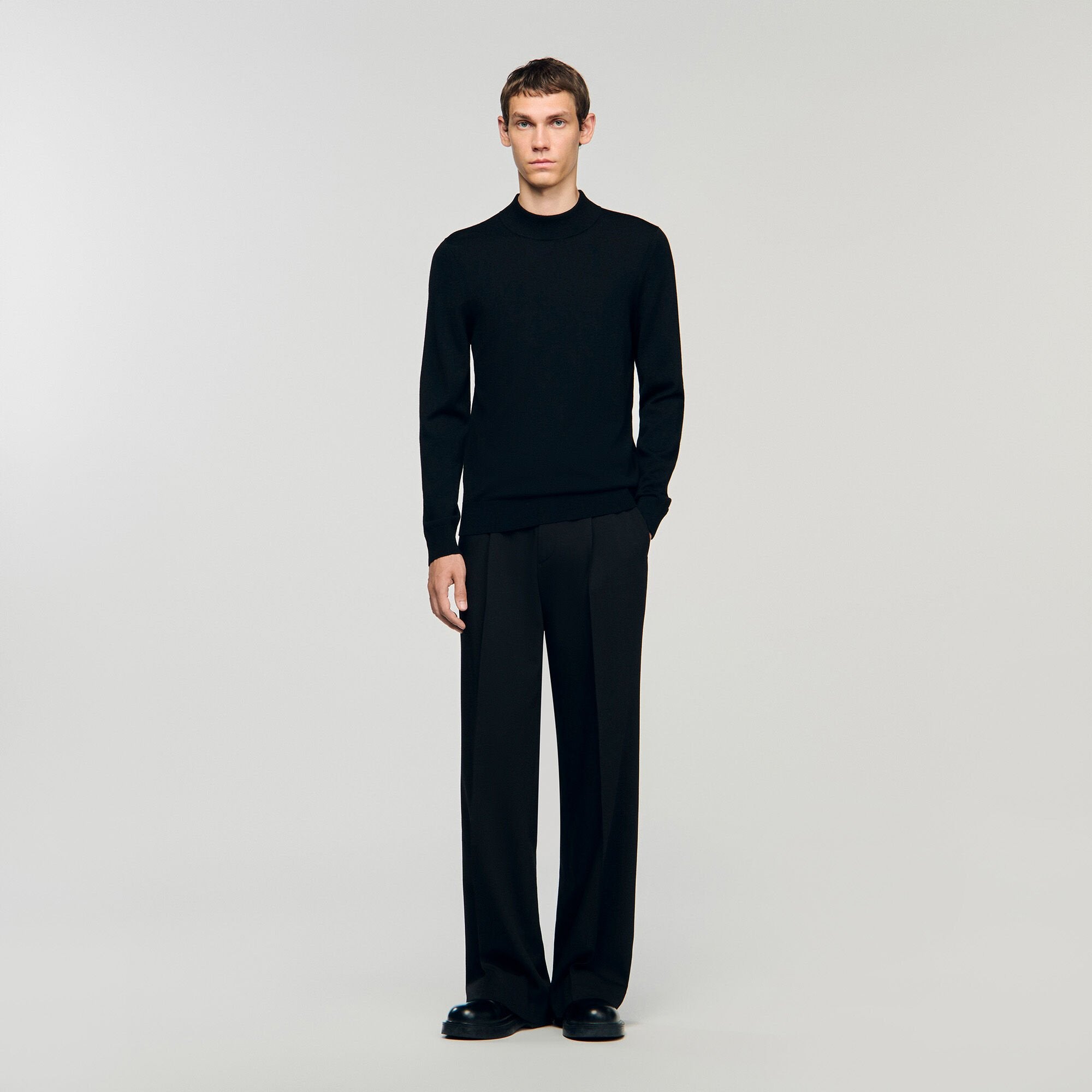 Sandro / Mock neck sweater Black