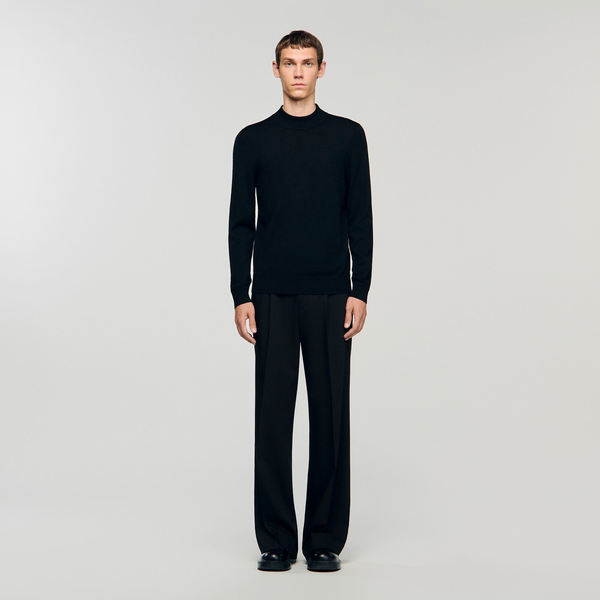 Sandro / Mock neck sweater Black