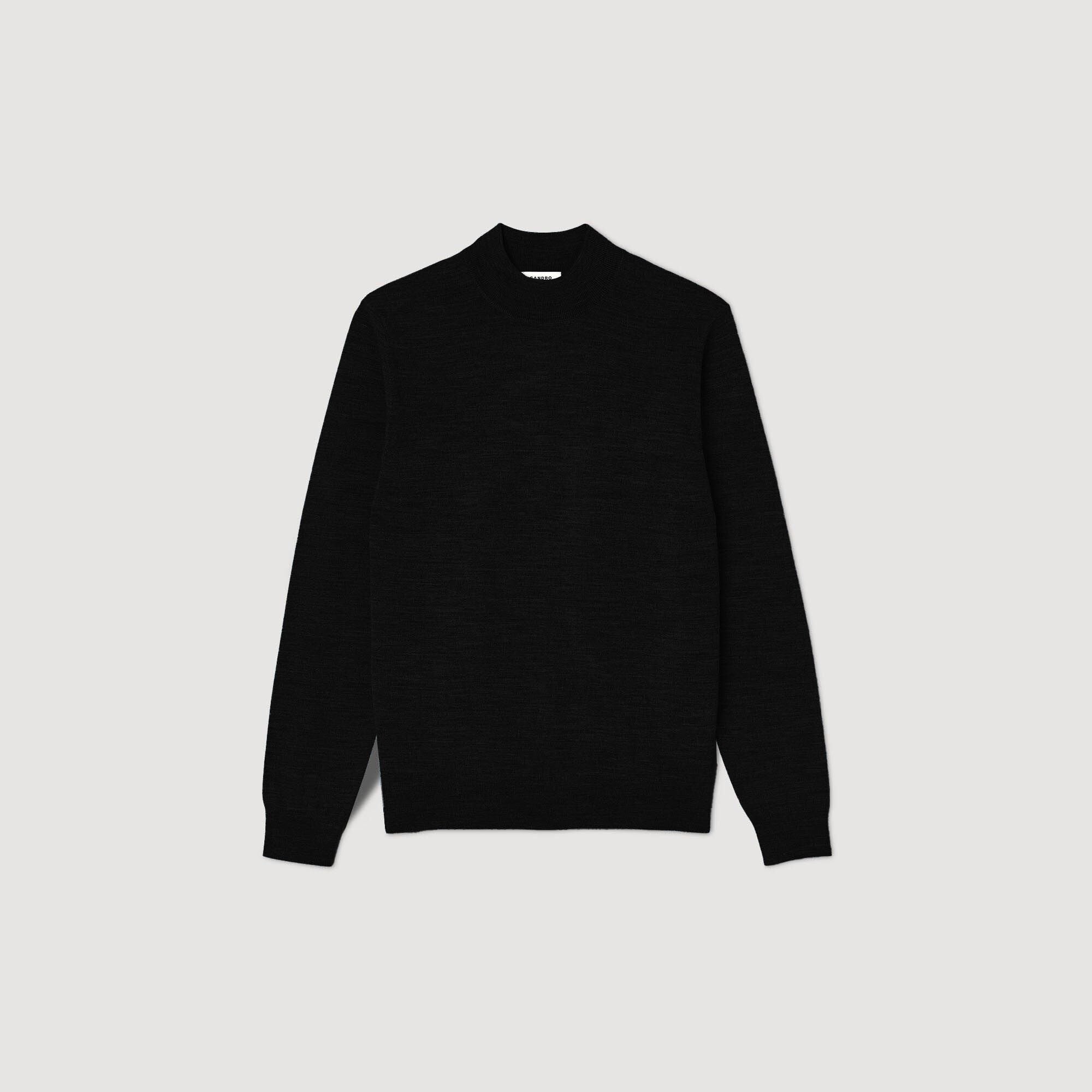 Sandro / Mock neck sweater Black