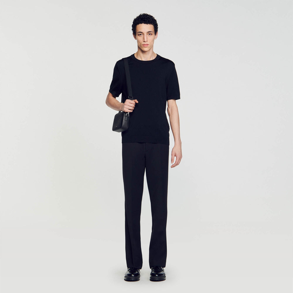 Sandro / Knitted T-shirt Black