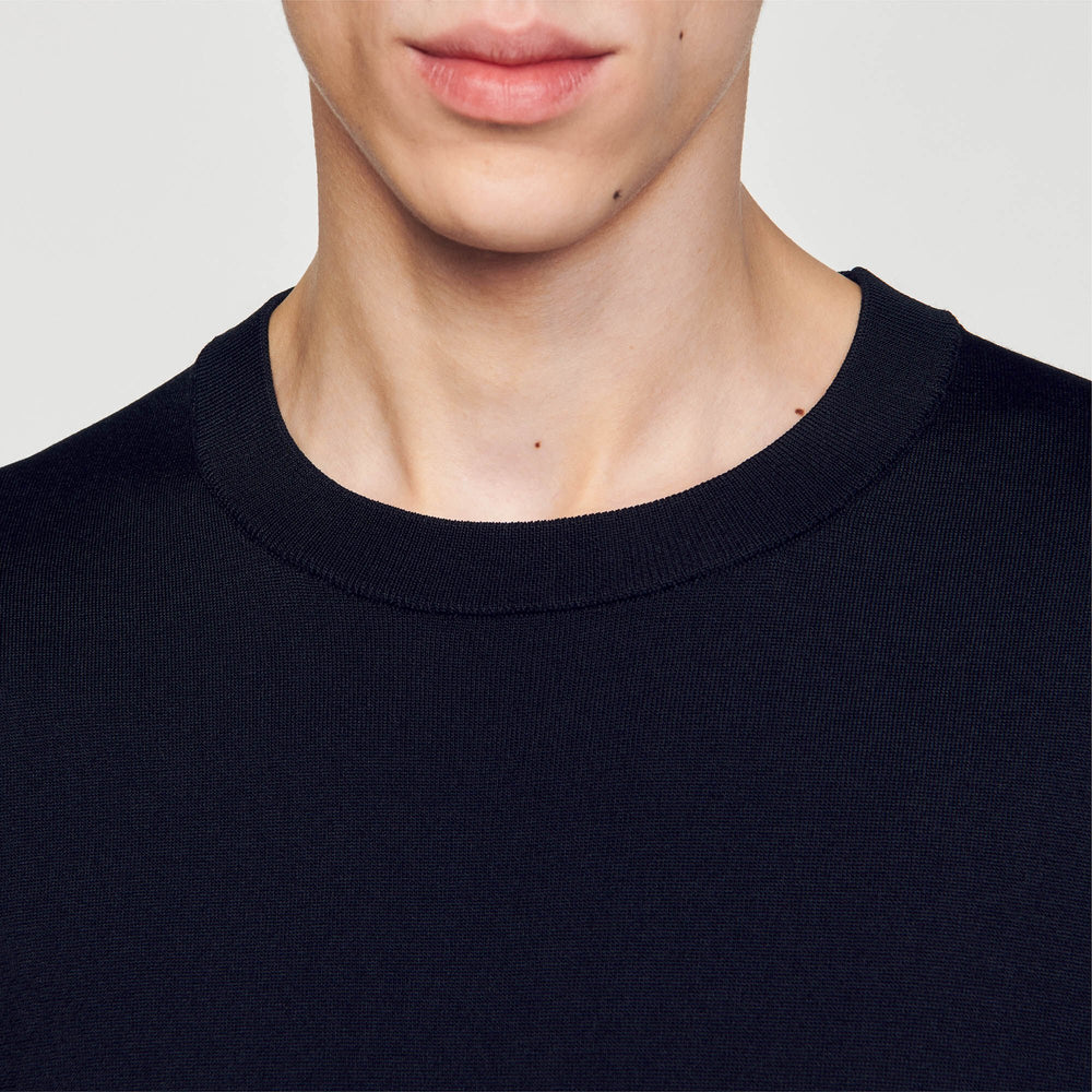 Sandro / Knitted T-shirt Black