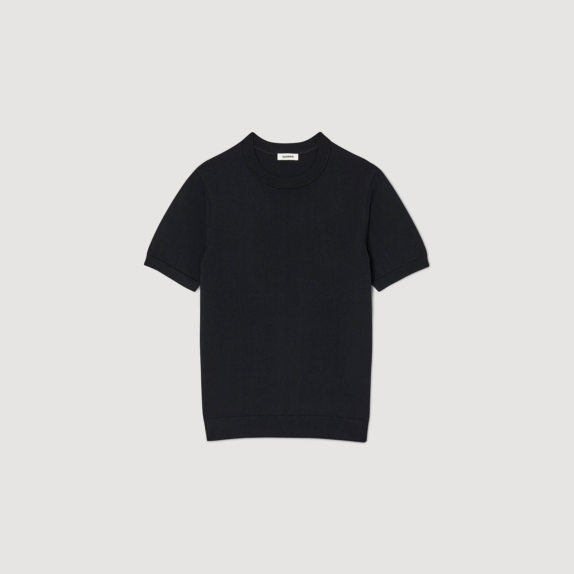 Sandro / Knitted T-shirt Black