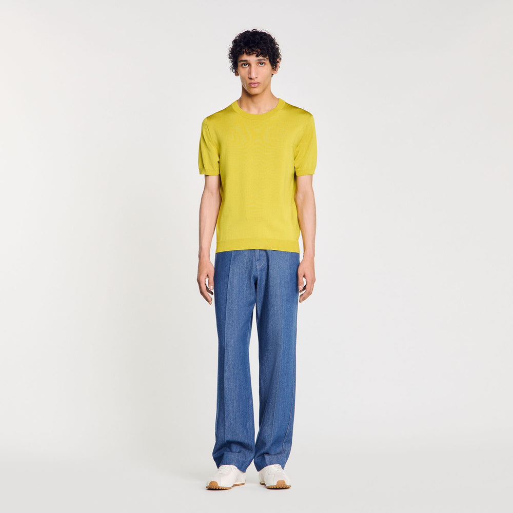 Sandro / Knitted T-shirt Super Green