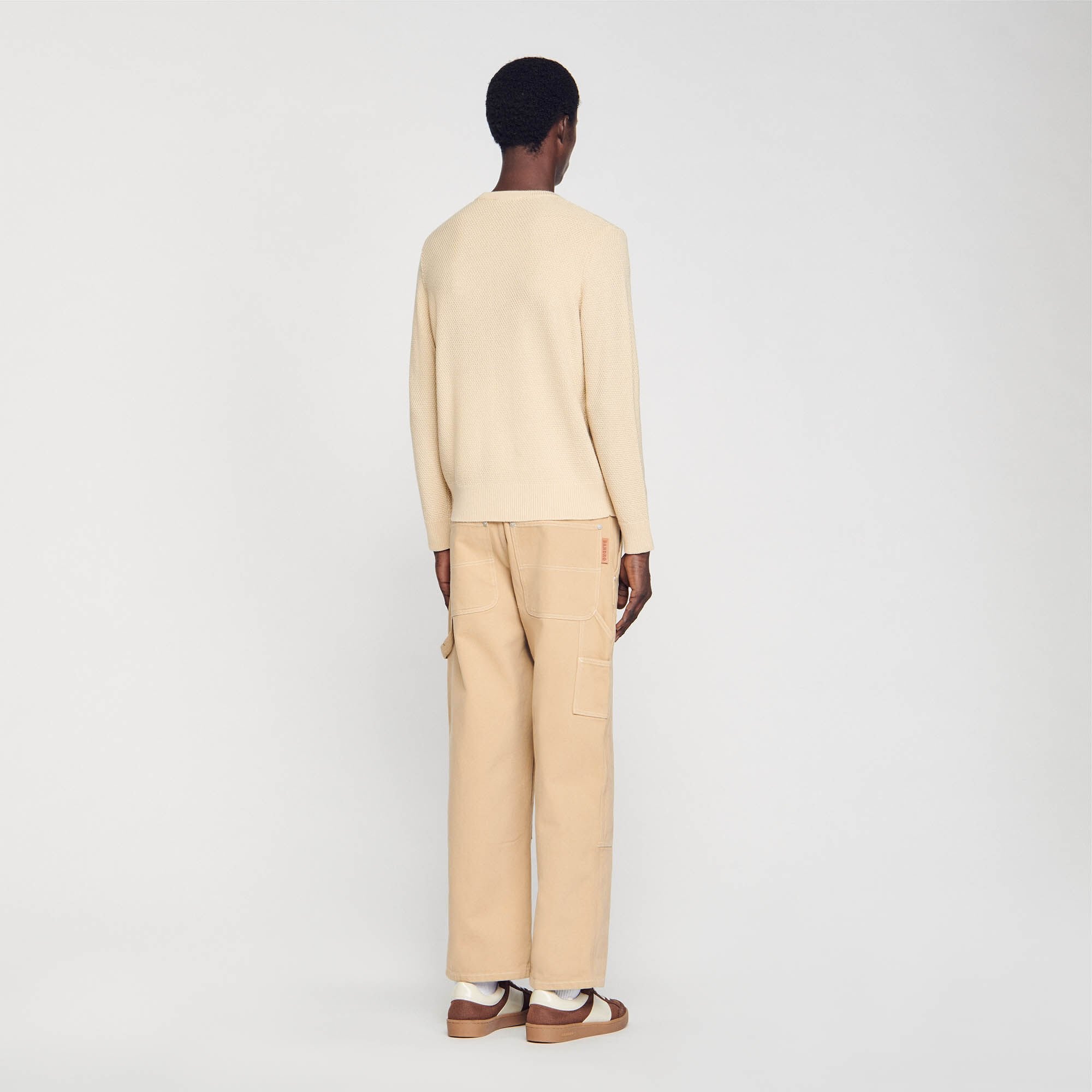 Sandro / Wool sweater Off White / Mastic