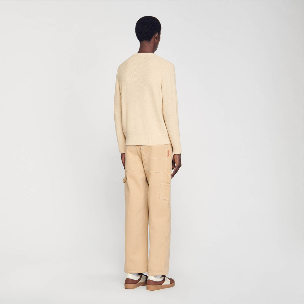 Sandro / Wool sweater Off White / Mastic