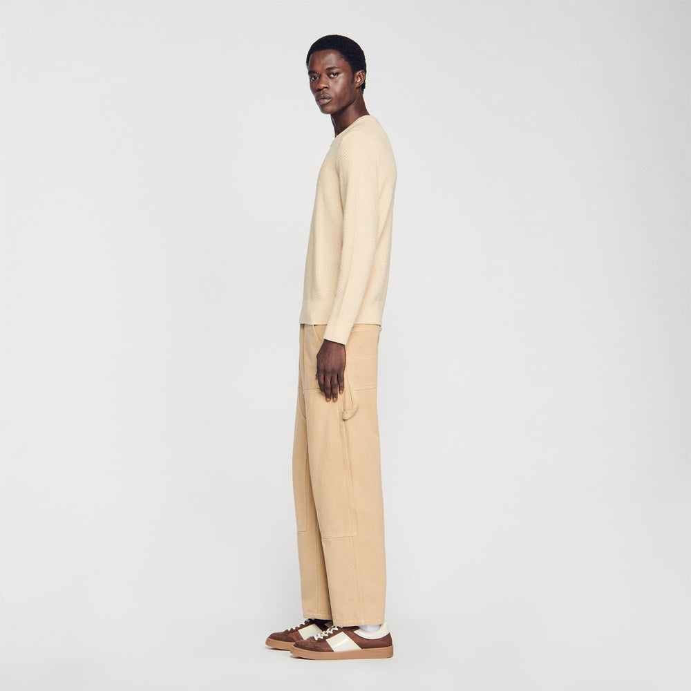 Sandro / Wool sweater Off White / Mastic