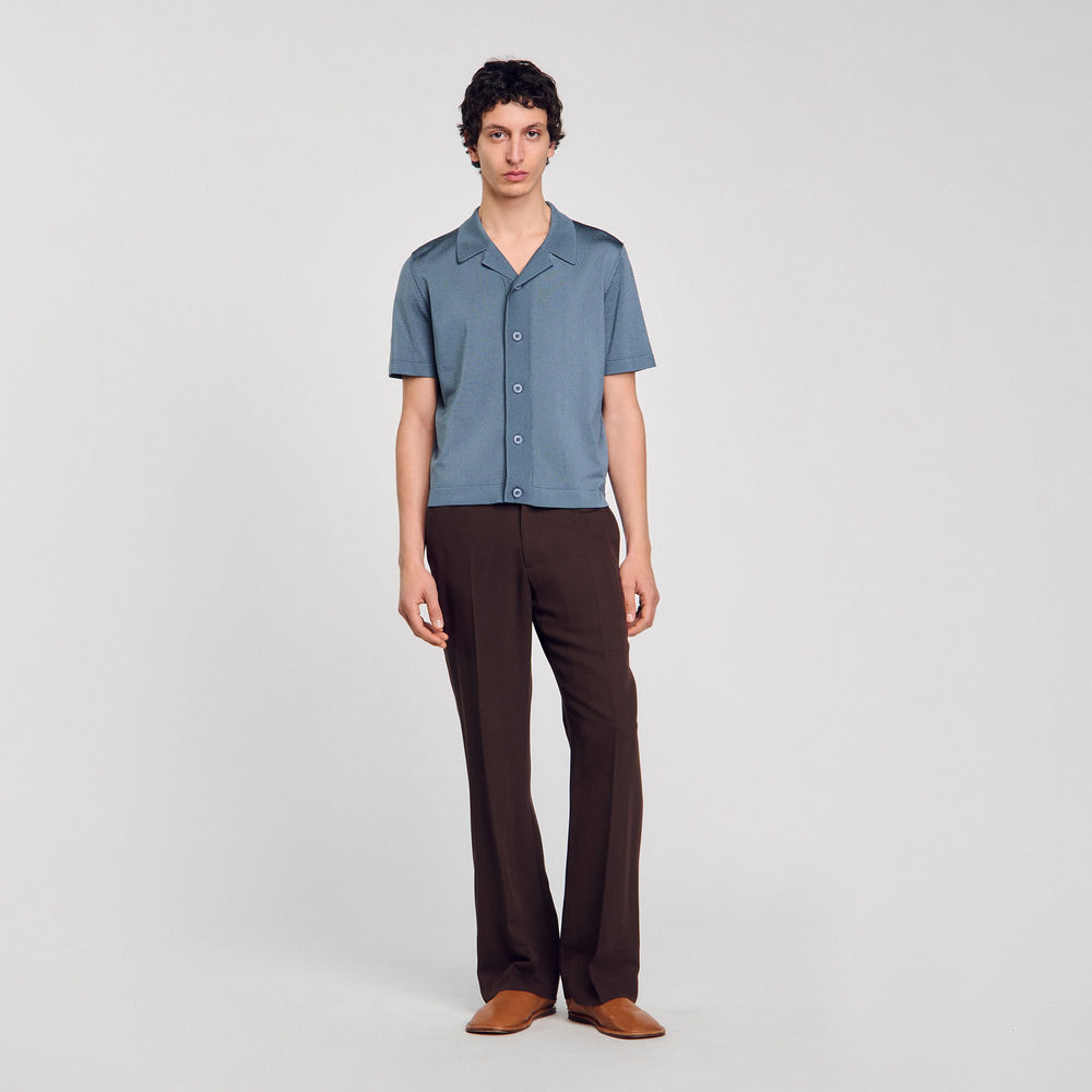 Sandro / Short-sleeved shirt Dark Chambray