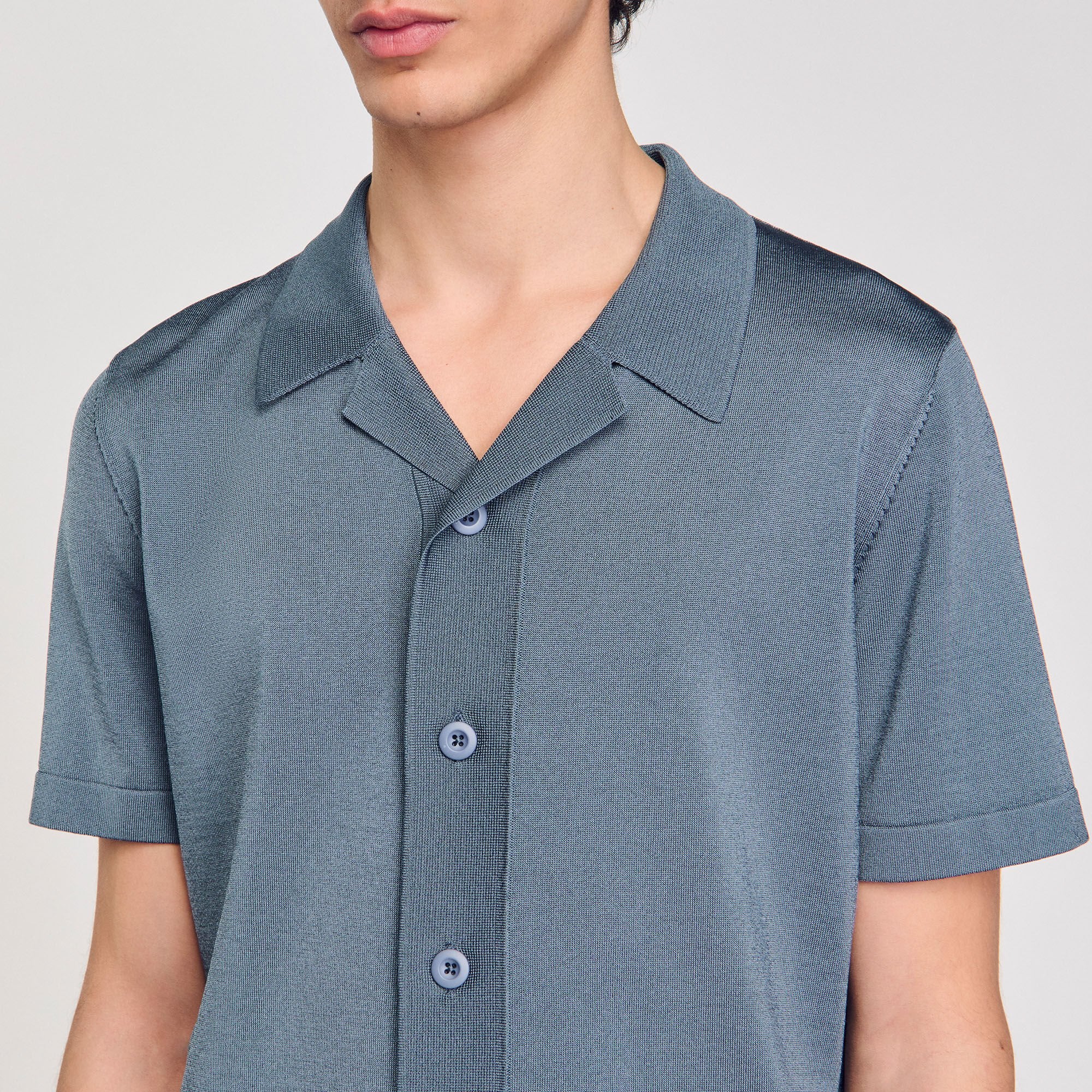 Sandro / Short-sleeved shirt Dark Chambray