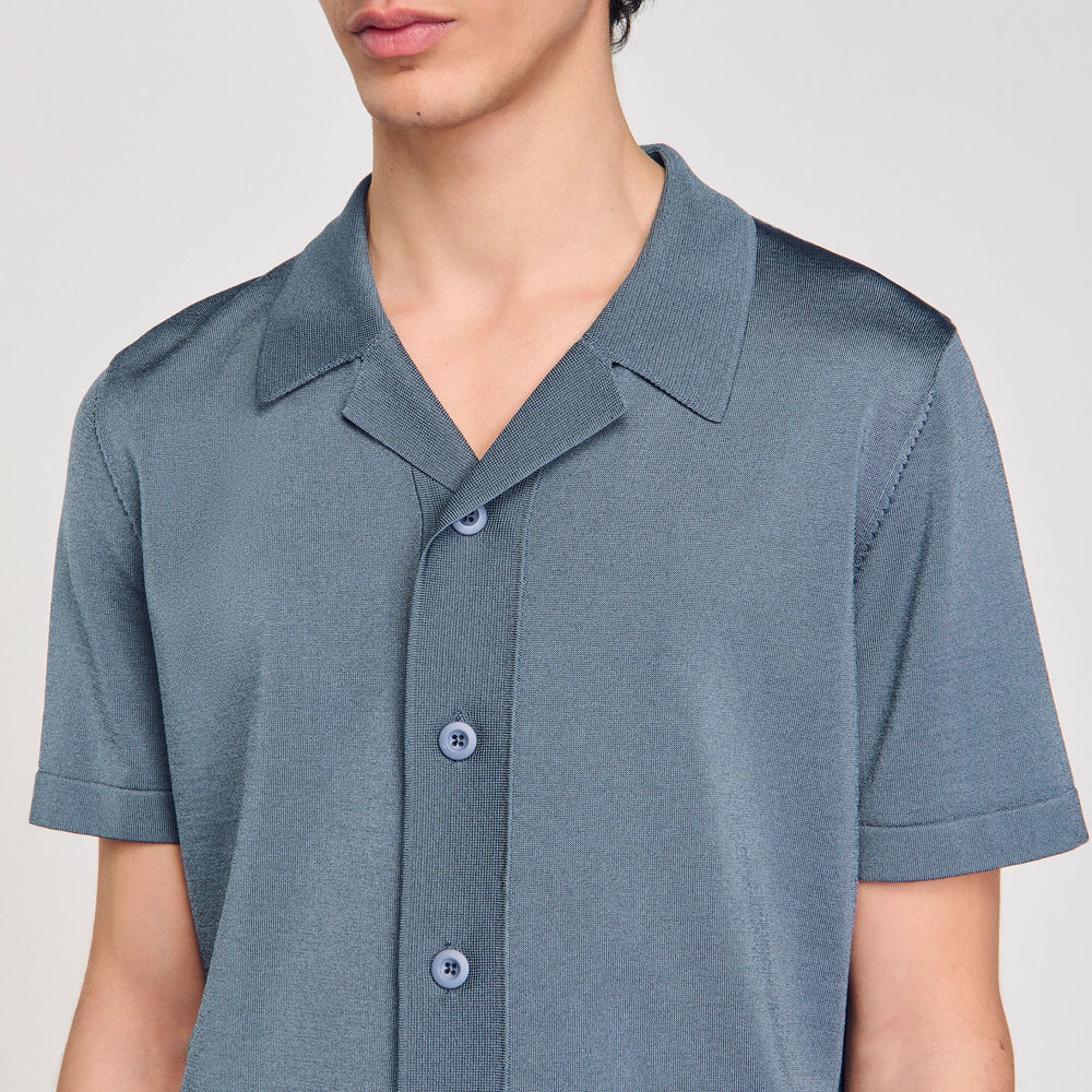 Sandro / Short-sleeved shirt Dark Chambray