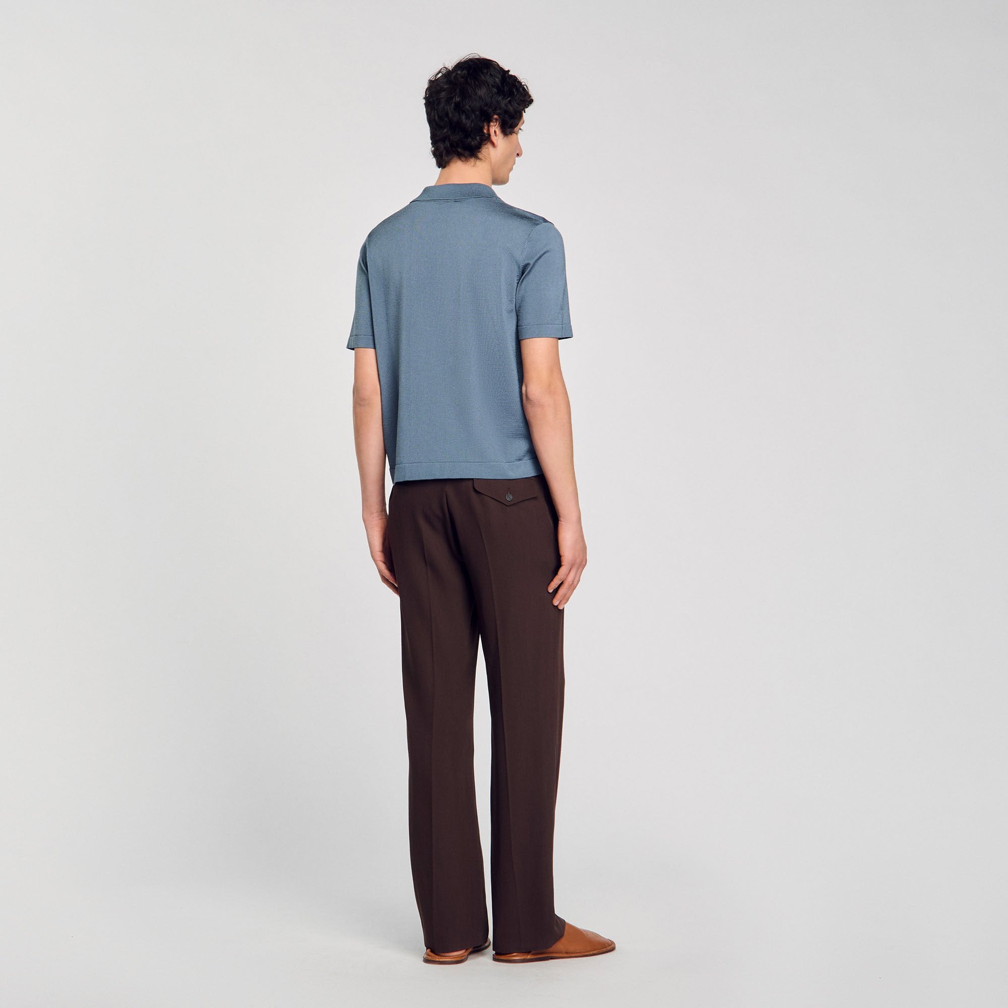 Sandro / Short-sleeved shirt Dark Chambray
