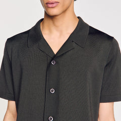 Sandro / Short-sleeved shirt Dark Kaki.