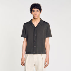 Sandro / Short-sleeved shirt Dark Kaki.