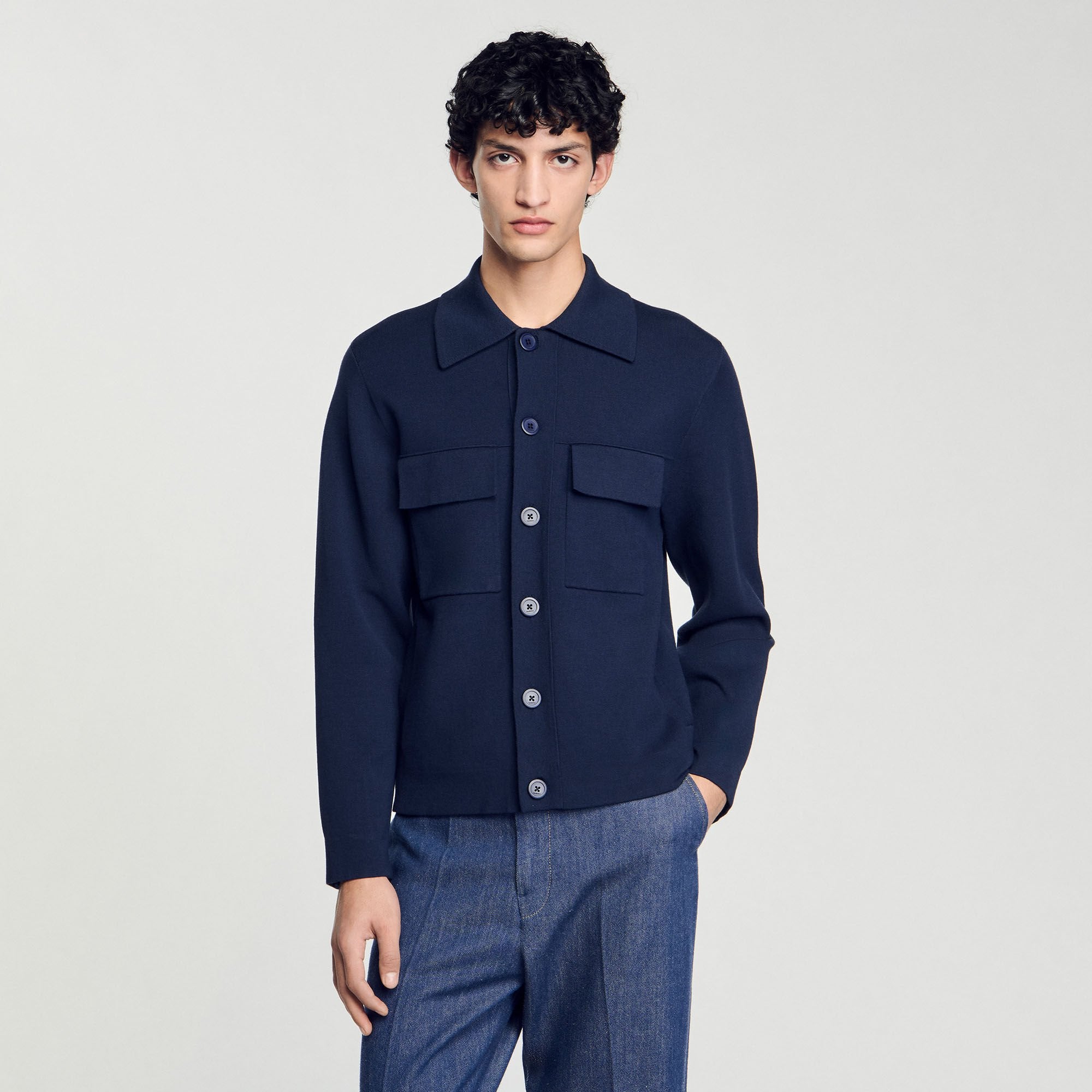 Sandro / Knit jacket Midnight Blue