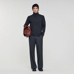 Sandro / Wool and cashmere turtleneck Dark Grey
