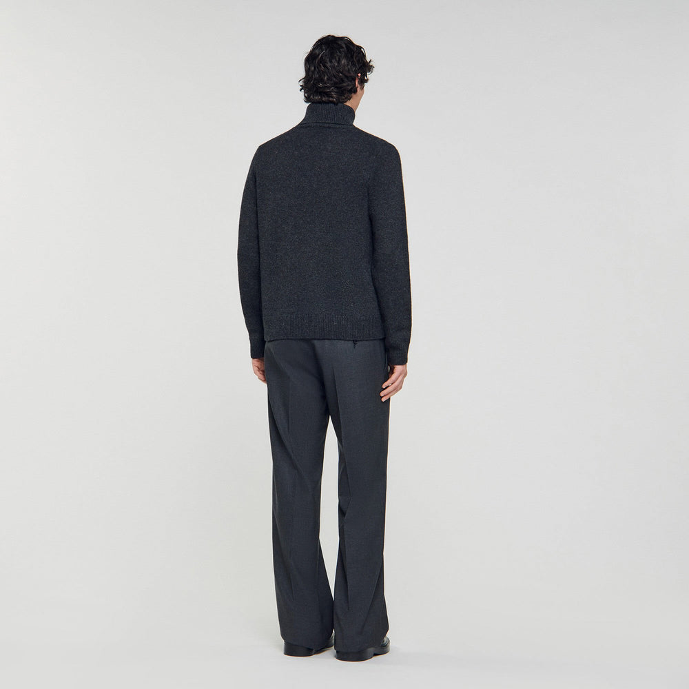 Sandro / Wool and cashmere turtleneck Dark Grey