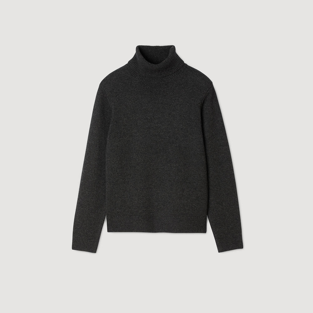 Sandro / Wool and cashmere turtleneck Dark Grey