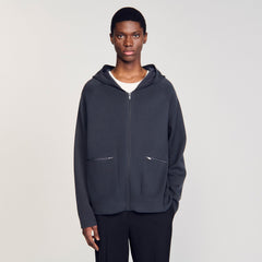 Sandro / Milano knit hooded cardigan Fonte