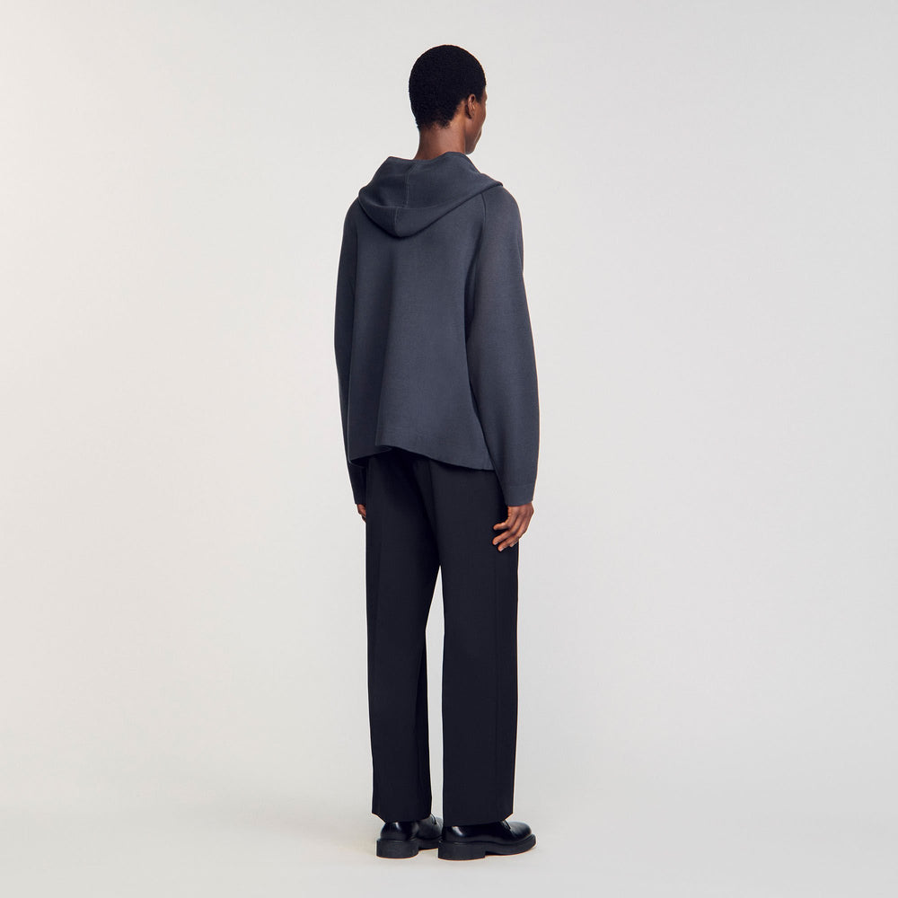 Sandro / Milano knit hooded cardigan Fonte