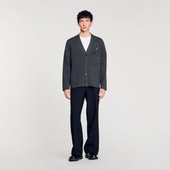 Sandro / Cardigan with snake detail Lime