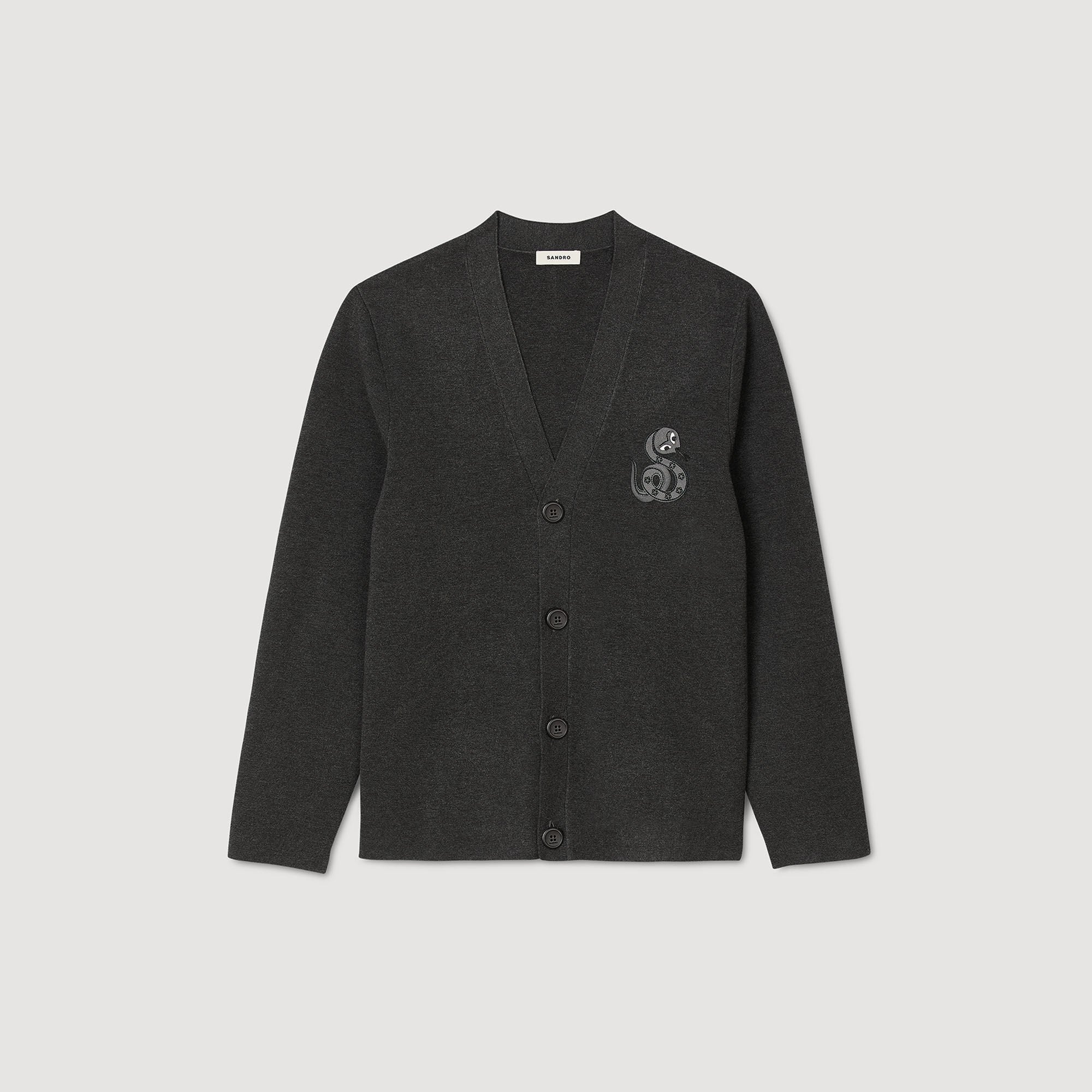 Sandro / Cardigan with snake detail Lime