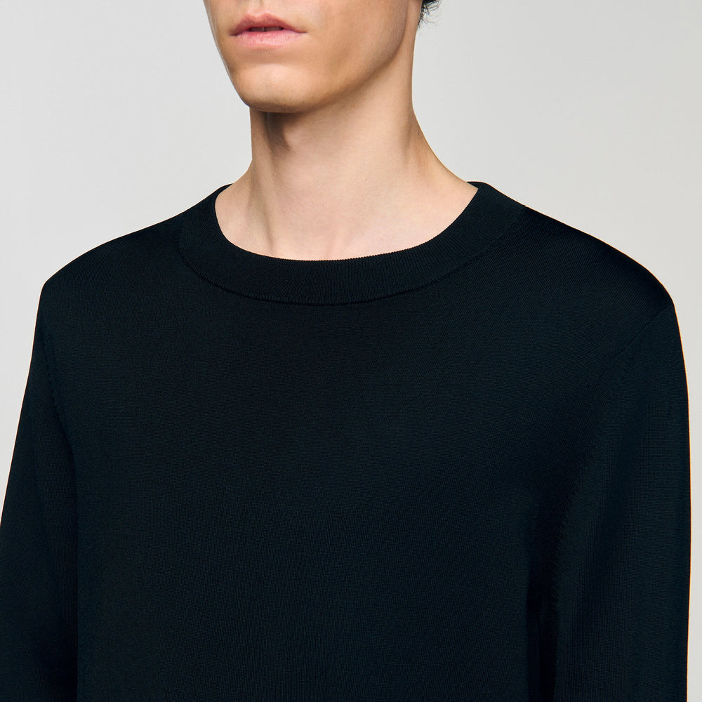 Sandro / Fine knit sweater Black