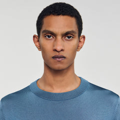 Sandro / Fine knit sweater Blue Office