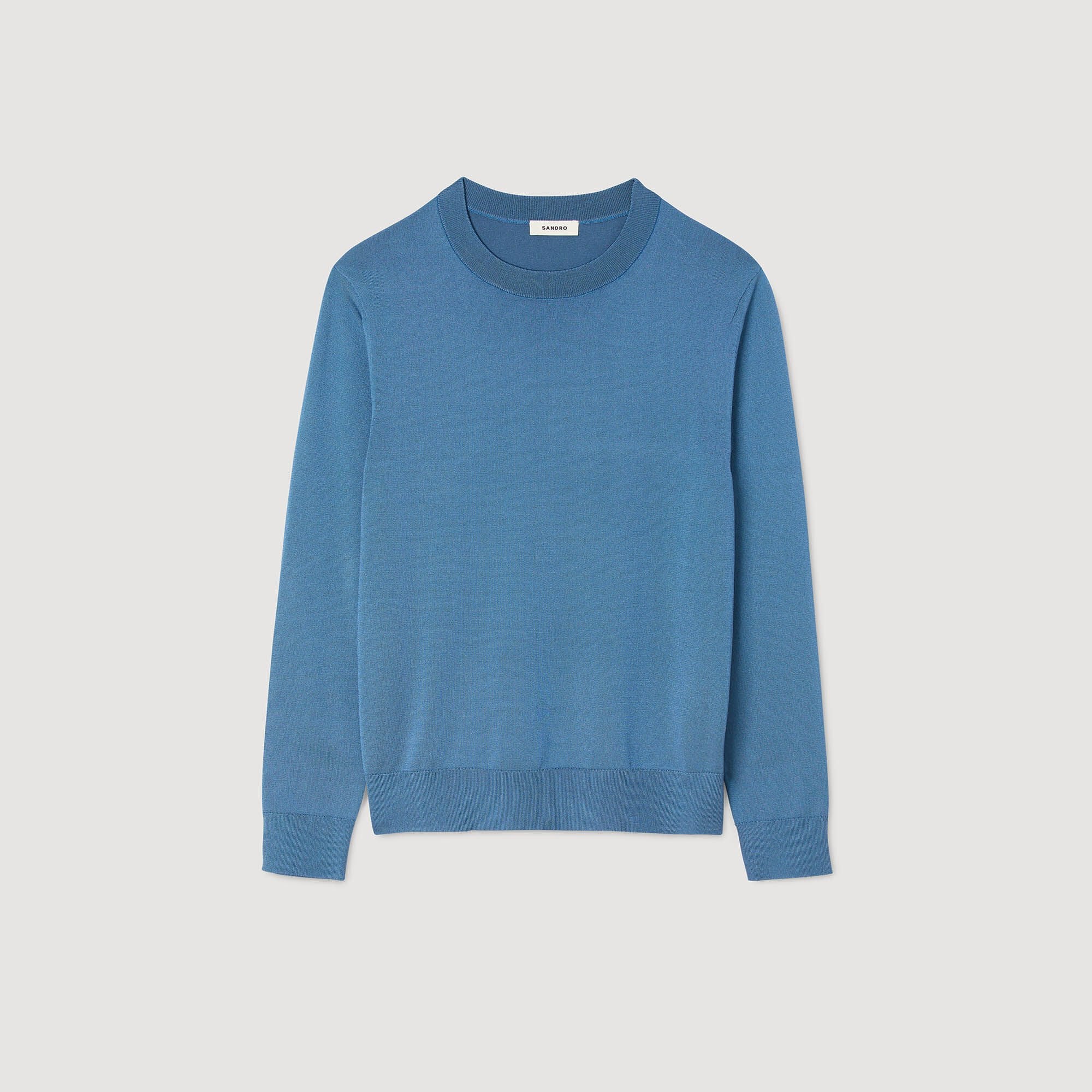 Sandro / Fine knit sweater Blue Office