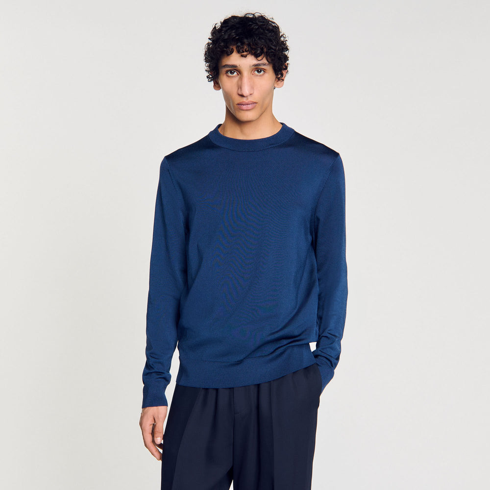 Sandro / Fine knit sweater Royal Blue