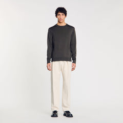 Sandro / Fine knit sweater Dark Kaki.