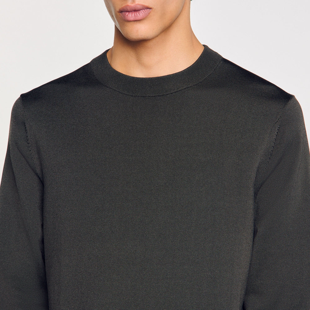 Sandro / Fine knit sweater Dark Kaki.