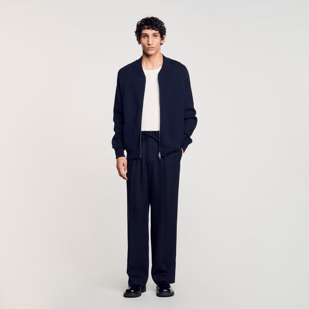 Sandro / Knit jacket Navy Blue