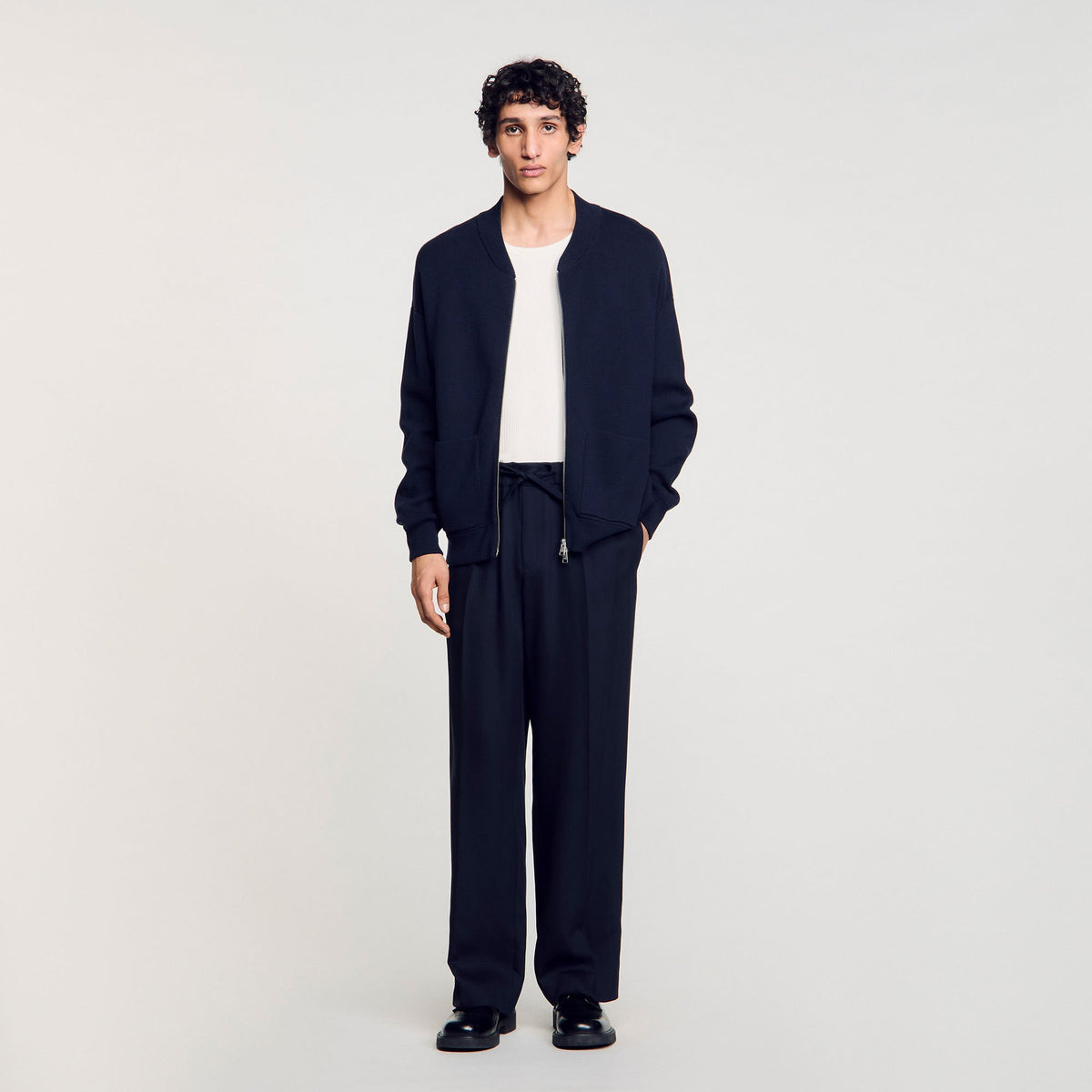 Sandro / Knit jacket Navy Blue