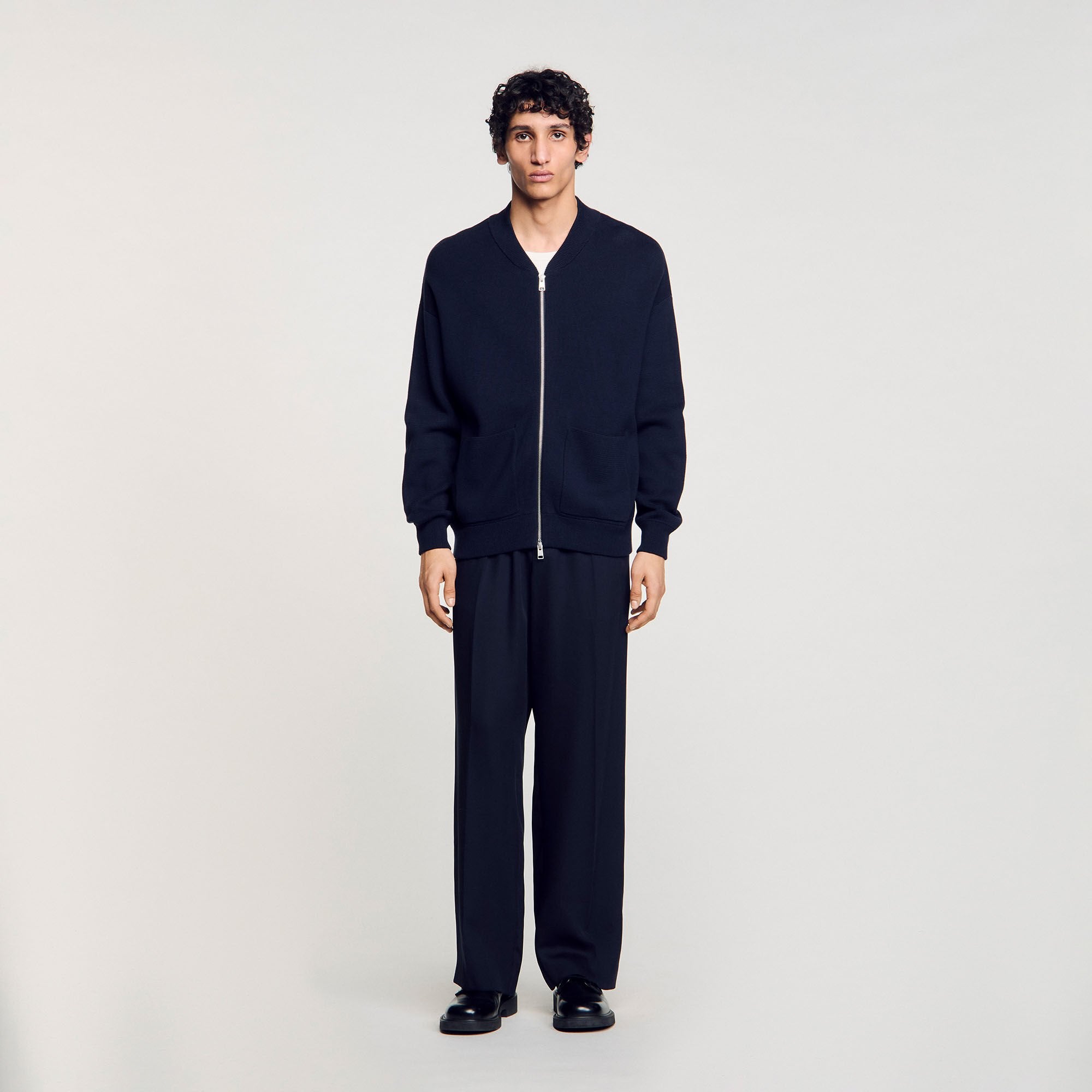 Sandro / Knit jacket Navy Blue