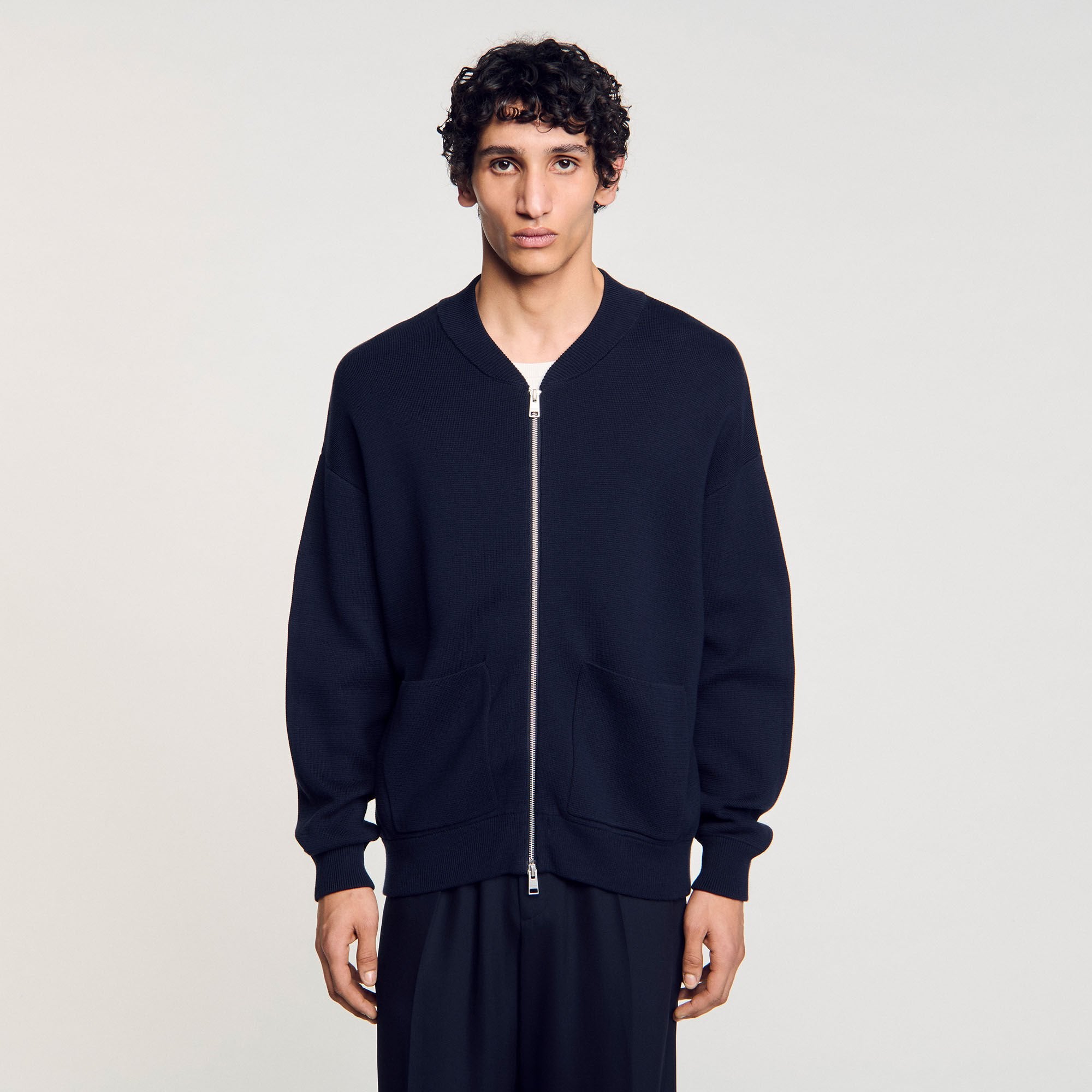 Sandro / Knit jacket Navy Blue