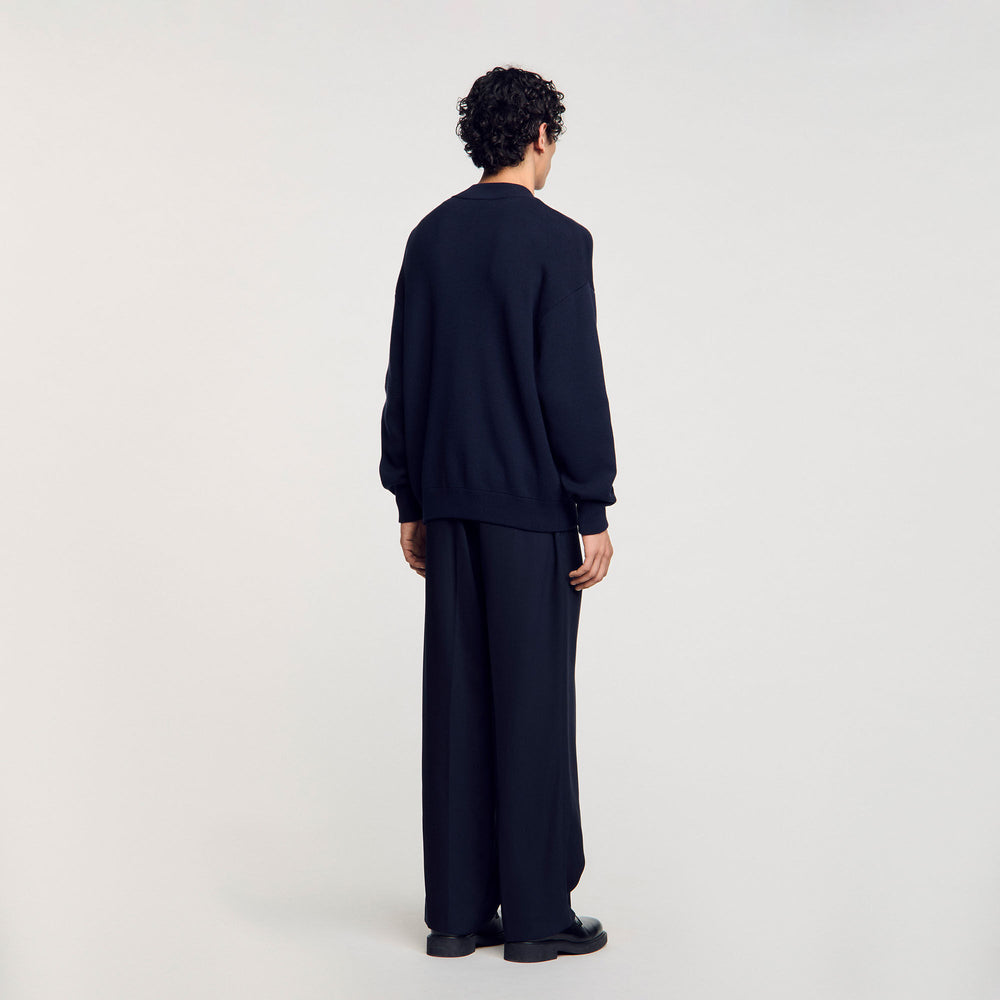 Sandro / Knit jacket Navy Blue