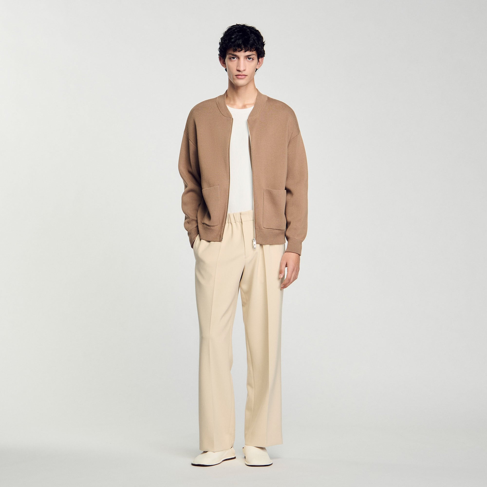 Sandro / Knit jacket Dark Sand