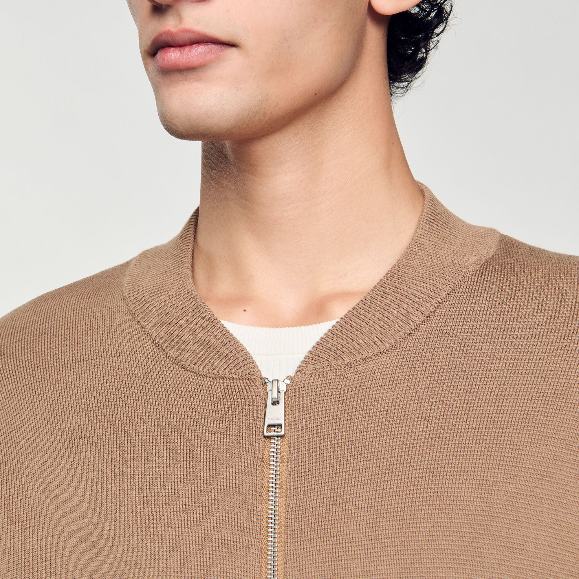 Sandro / Knit jacket Dark Sand