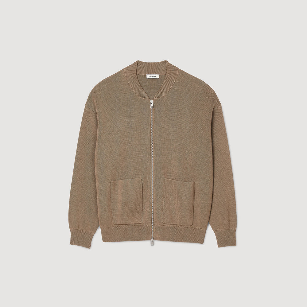 Sandro / Knit jacket Dark Sand