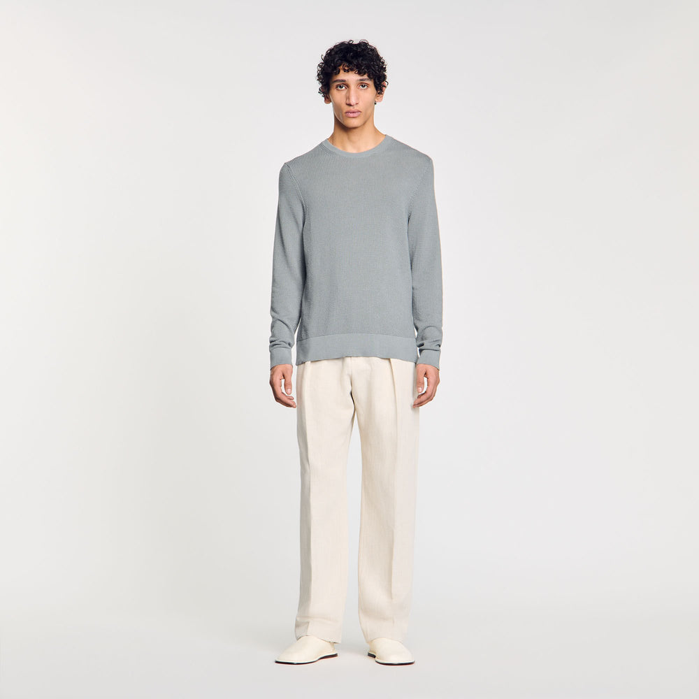 Sandro / Textured knit sweater Lime
