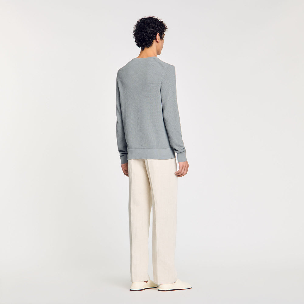 Sandro / Textured knit sweater Lime